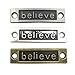 iloveDIYbeads 36pcs Inspiration Words Bracelet Connector Charms Craft Supplies Mixed Pendants Beads Charms Pendants for Crafting, Jewelry Findings Making Accessory for DIY Necklace Bracelet M67