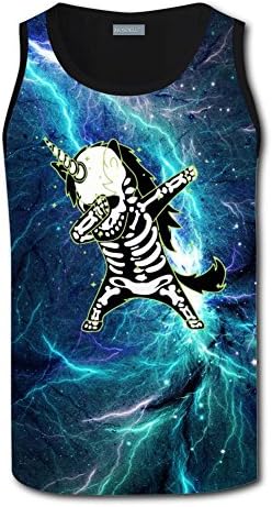 Mens Shock Unicorn Summer Stylish and Comfortable Sleeveless Vest
