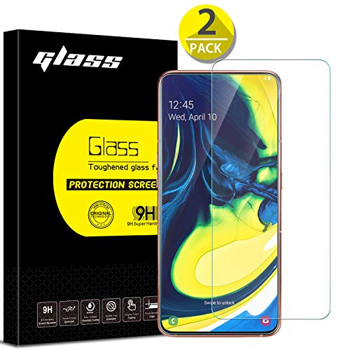 [2 Pack] Galaxy A80 Screen Protector, Anbel Design 9H Hardness [3D Touch] [Case Friendly] Ultra-Clear Tempered Glass for Samsung Galaxy A80 (2019)