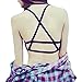 ETOSELL Women's Padded Bra Tank Tops Caged Bra Vest Crop Top Blouse Black