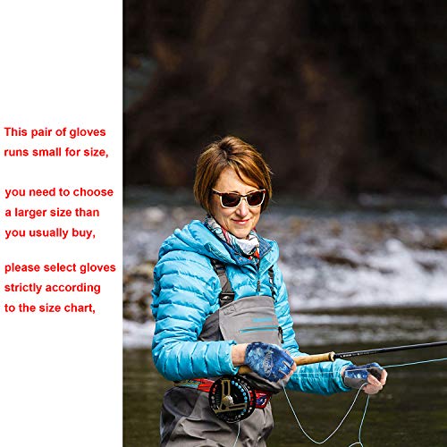image for Palmyth Stubby UV Fishing Gloves Sun Protection Fingerless Glove Men W