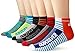 Quiksilver Men's 6 Pack Color-Blocked Stripe Quarter Sock, Multi, 10-13/Shoe Size 6-12