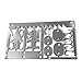 Tactical Survival Card Multitool Card - Wilderness Emergency Fishing Prepper's Tools by JMG Outdoors (1 Pack)