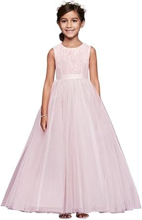 ball gown flower girl dress with heart cutout rk1368