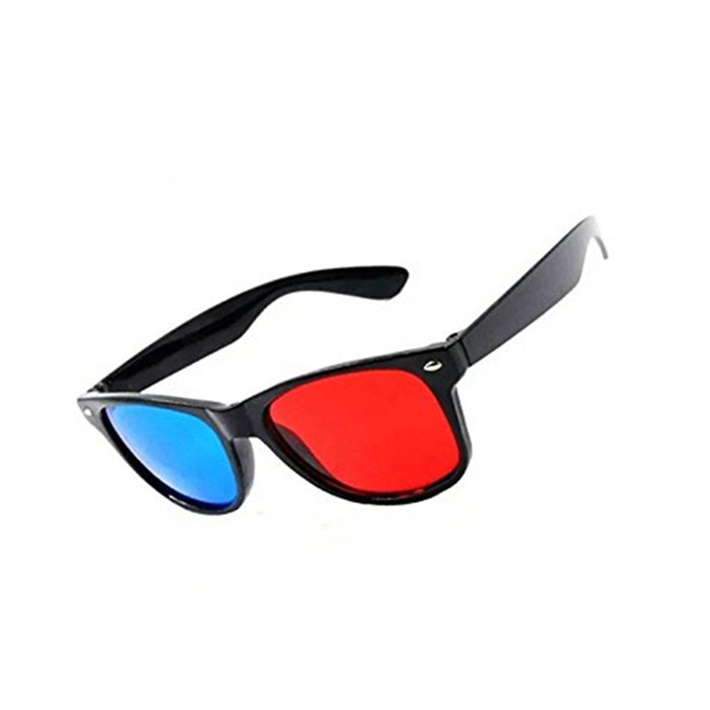 Anaglyph Cyan Eyeglasses 3D Red and Blue NiceWave Simple Games Movies