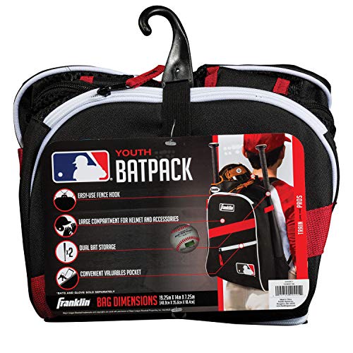 Franklin Sports MLB Youth Baseball Bag Kids Baseball Backpack for