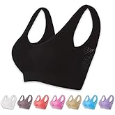 DECHEENG Breathable Cool Liftup Air Bra, 2024 New Sports Bra Large Size Air Bra, Comfortable Mesh Sports Bra for Women