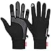 Cevapro Running Gloves Touch Screen Gloves Lightweight Winter Gloves Men Women (Black, M)