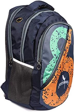 Derben Clove 43 Liters Laptop Casual Backpack with 4 Compartments and Integrated Rain Cover for Boys and Girls - Blue
