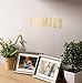 Large Gold Foil Letter Wall Stickers, Arts and Craft Supplies (2 x 2.5 in, 74 Pieces)