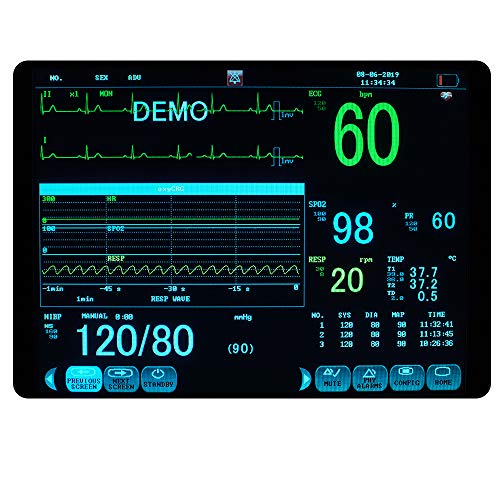 zorvo Portable Patient Monitor -6 Parameter 12 Inch