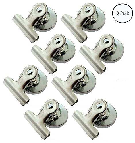TRUVUE 4 Piece Metal Spring Clips, Magnets : (Pack of 2 Sets) - MC504