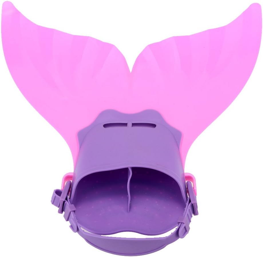 Lexbo Swim Fins -Monofin Adjustable Mermaid Tails for Swimming with Diving Flipper Fins Best for Girls/Boys,3 Color