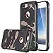 LONTECT iPhone 7 Plus Case, [Camo Series] Hybrid High Impact Shock Absorption Dual Layer Army Camouflage Armor Defender Case Cover for Apple iPhone 7 Plus - Camouflage Green