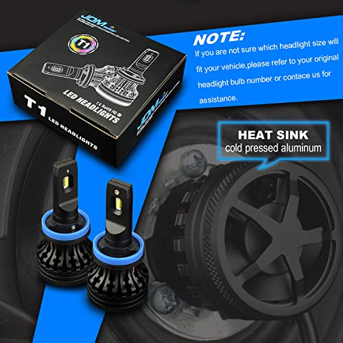 JDM ASTAR T1 H11 H8 H16 All-in-One Upgrade Vision White LED Headlight Bulbs/Fog Light Bulbs
