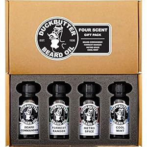 DUCKBUTTER Duck Butter Beard Oil – Natural & Organic 4-Pack...