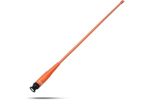HYS-771 144/430 MHz Dual-Band High Gain Handheld BNC 15.6 inches Antenna for ICOM V8 V80 V80E V82 V85 F3S HT-66 VHF/UHF Radio (Orange)