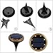 8 LED Solar Lights Outdoor, KUNGIX Solar Above Ground Landscape Lights Pathway Walkway Lights (2 PACK)