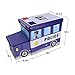 OVI Toys Storage Box Toy Bin Toy Chest Foldable Storage Seat - Ice Cream Truck