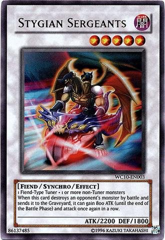 Yu-Gi-Oh! - Stygian Sergeants (WC10-EN003) - 5Ds Reverse of Arcadia Promotional Cards - Promo Edition - Ultra Rare