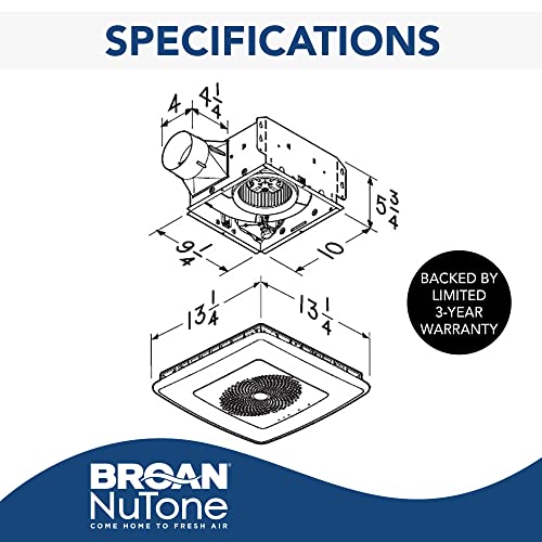 Broan-NuTone VC110CCT Sensonic Alexa Voice Controlled Smart Exhaust Fan ...