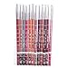 NYKKOLA Women's Professional Lipliner Waterproof Lip Liner Pencil 15CM 12 Colors And Lip Brush