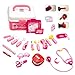 GAMZOO Doctor Kit for Kids-Pretend Play Toy Medical Set for 3,4,5 Year Old Girls Birthday Gift, Nurse Playset with Coat,Electronic Stethoscope,Light & Sounds for Age 3-6