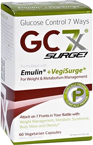 2Pack! Gc7X Weight and Metabolism Surge - with Caffeine - 60 Vegetarian Capsules
