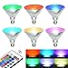 PAR38 Led Floodlight Bulb RGB Color Changing Light Bulb with Remote Control, Kuniwa Spotlight E26 20W Dimmable Light Bulb, IP65 Waterproof Light Screw