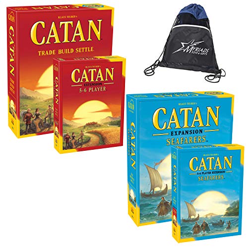Catan Seafarers Collection Catan Base Game, Seafarers Expansion, and 5
