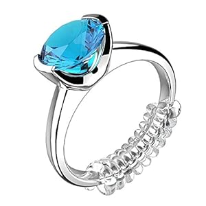 Image of ROMUCHE Ring Size Adjuster - with Silver Polishing Cloth, Ring Size Adjuster Invisible for Loose Rings, Set of 4 (2mm/3mm)