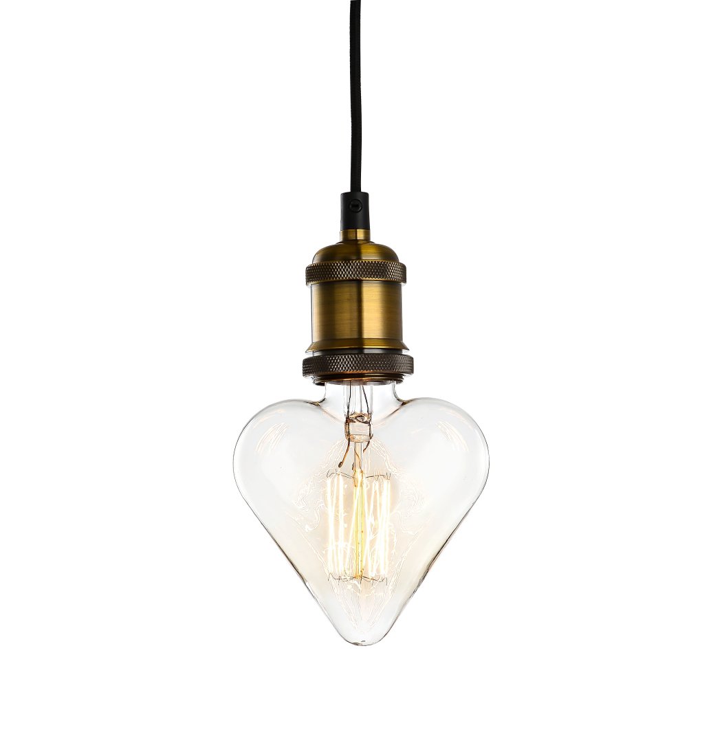 mirrea Heart Shape Vintage Edison Bulb - H125 - Squirrel Cage Filament - Dimmable