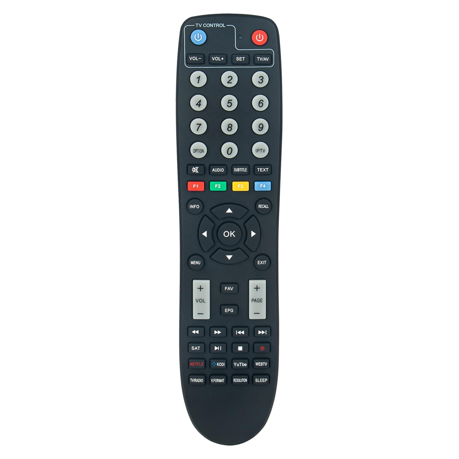 ALLIMITY SXRCU03 Replace Remote Control fit for Octagon SF8008, SX87 WL S2, SX88+ SE WL S2, SX88+ SE WL C/T2, SX88 Optima combo, SX89 S2, SX89 WL, SX887, SX887 WL, SX888, SX889, SX889 WL