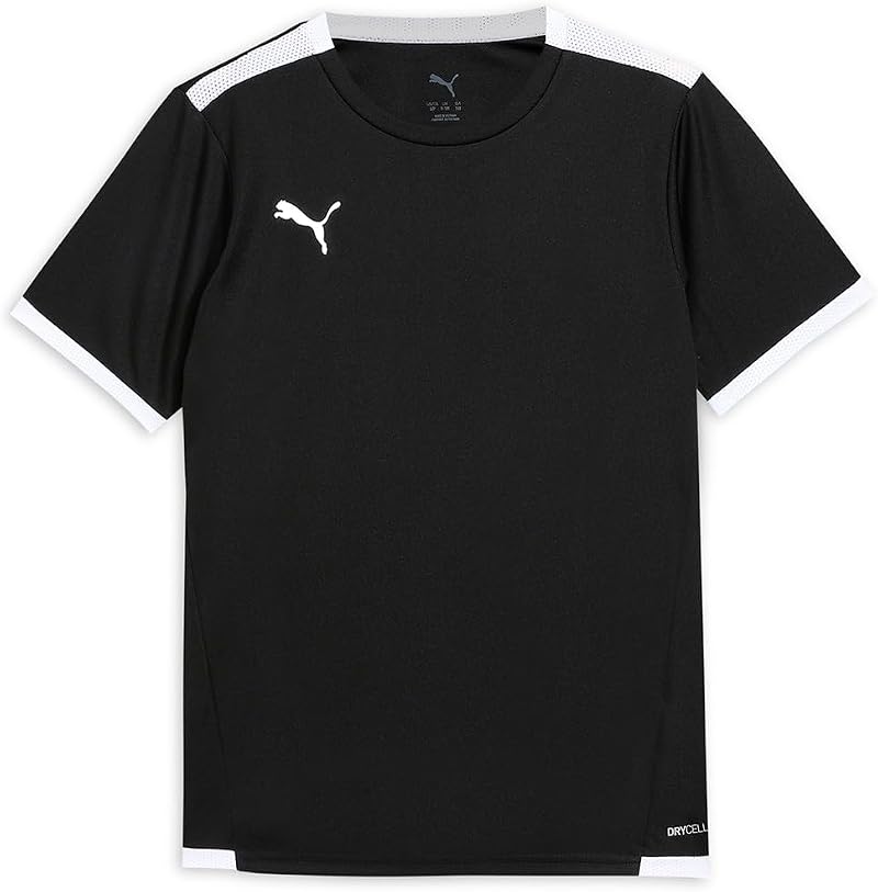 PUMA Unisex Kid TeamLIGA Jersey Jr Black White XS