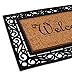 BirdRock Home - Classic Welcome Brush Coir Doormat - Vinyl Backed, Waterproof, Dirt Trapper, Heavy Duty - Indoor/Outdoor Entry, Porch, Garage, Scroll Border, Mud Catching, House Mats - Elegant Design