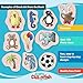 Face Painting Kit and Book - 56 Page Face Paint Book Complete Kit - Create Amazing Cheek Art - Non Toxic for Sensitive Skin Easy & Safe to Use 3 Brushes Easter Parties Schools