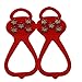 Walk Traction Ice Cleat Tread Anti slip Universal 5 Teeth Stud Snow Ice Grippers Spikes Attaches Shoes Boots for Hiking Climbing Winter Outdoor