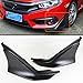 2 PC JDM MO Style Add-on Front Bumper Side Splitters Lip Compatible with 2016-2018 10TH Gen Honda Civic