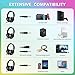 PANICKY Gaming Headset PS4, Xbox one Headset with mic, Headphone with LED Light/Noise Canceling Microphone/Soft Memory Earmuffs/Surround Sound.Compatible with PC, PS4, Xbox One, Nintendo Switch.thumb 1