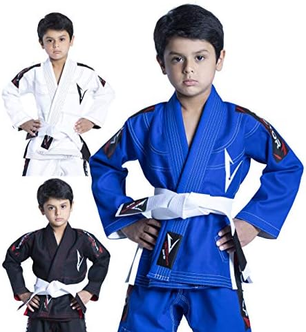 Kimono BJJ Gi Rouge 100% Coton Pour Enfants - Tailles M00 à M4, Jiu-jitsu Brésilien