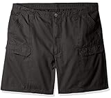 Wrangler Men's Big and Tall Authentics Utility Hiker Short, Anthracite, 48