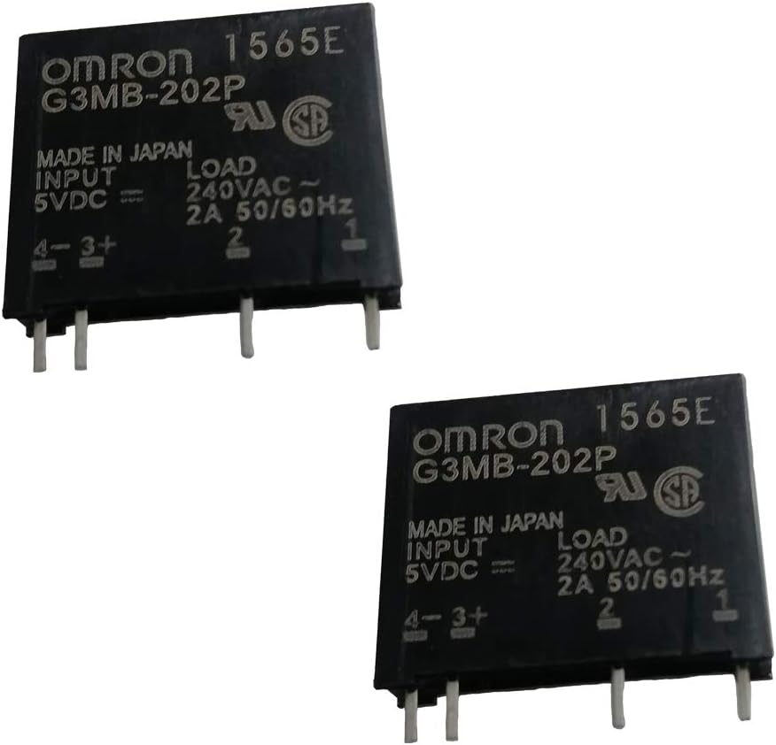 Anfukone G3MB-202P DC-AC PCB SSR in 5V DC Out 240V AC 2A Solid State Relay Module 2 PCS