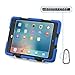 ACEGUARDER Apple Ipad Mini 2 Mini 1&2 Case Waterproof Rainproof Shockproof Kids Proof Case for Ipad Mini 2 Mini 1&2(Gifts Outdoor Carabiner + Whistle + Handwritten Touch Pen) (BLUE)