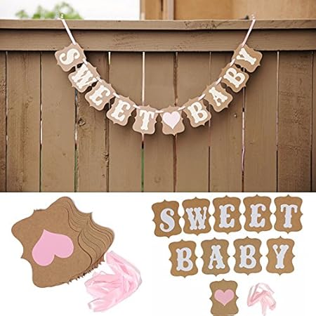Kids Sweet Wedding Banner Party Bunting Garland Photo Props Hanging Decor Sign 2