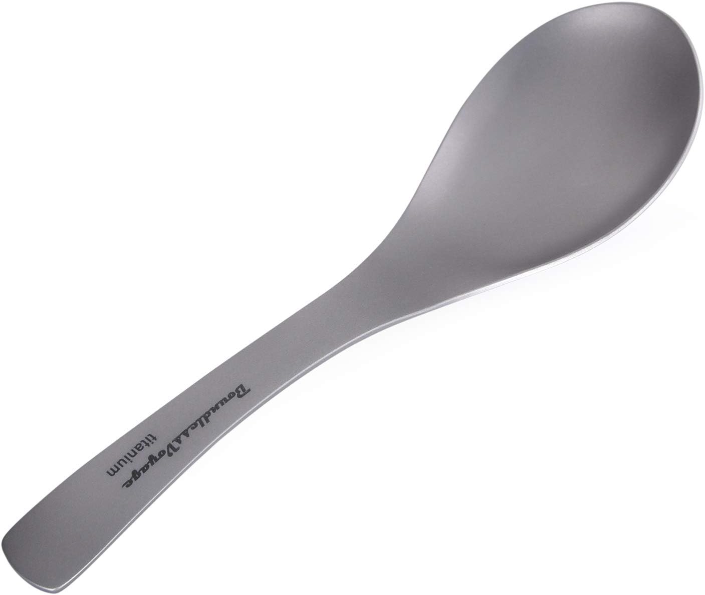 Boundless Voyage Titanium Spoon Outdoor Ultralight Portable Campfire Flatware Cooking Utensils for Camping Backpacking Ti15171B