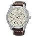Seiko Kinetic SKA723 Beige Dial Brown Leather Band Men's Watch