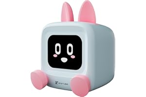 Soleil Mili-TV Bitcoin/Stock Tracker, Digital Clock with Weather, Temperature, and Time Display, Rechargeable(3000mAh) Bluetooth Speaker, Creative Desk Gift for Girlfriend/Boyfriend. (Pink)