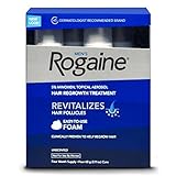 Rogaine Men Foam Unscente Size, 2.11 Ounce, 4 Count