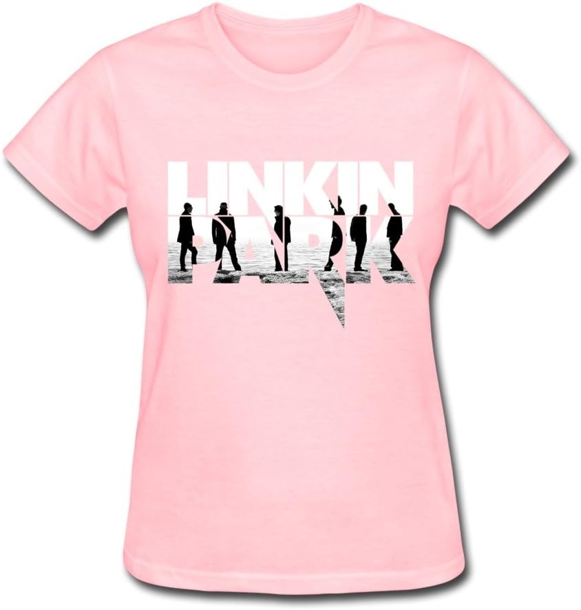 SUAMDAN Women's Linkin Park Minutes to Midnight T Shirt Pink