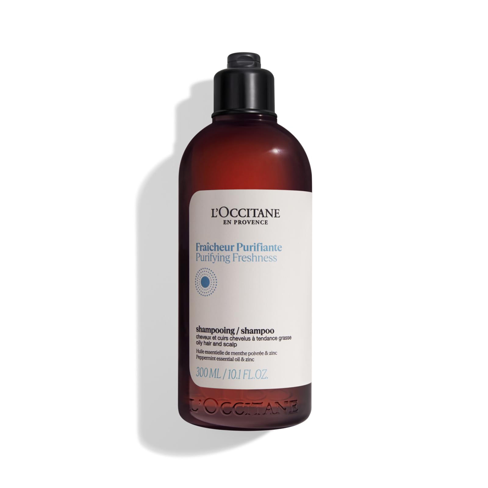 L'OCCITANE - Purifying Freshness Shampoo - 300 ml - Oily hair and scalp - Made in France